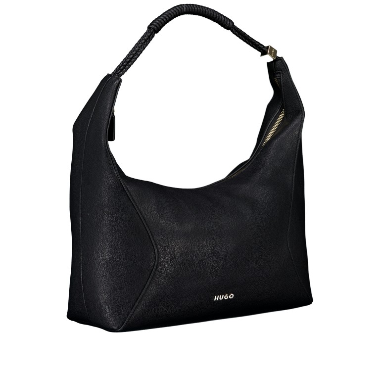 Beuteltasche Brielle Hobo Black, Farbe: schwarz, Marke: HUGO, EAN: 4063551361415, Abmessungen in cm: 31.5x34x11.5, Bild 2 von 6