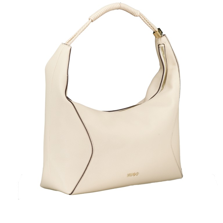 Beuteltasche Brielle Hobo Open White, Farbe: beige, Marke: HUGO, EAN: 4063551361729, Abmessungen in cm: 31.5x34x11.5, Bild 2 von 6