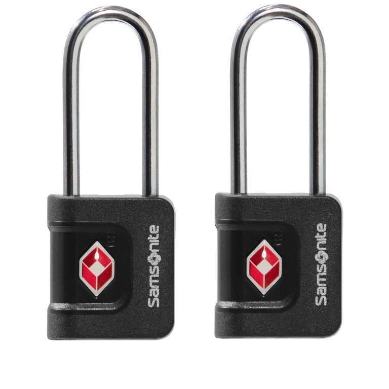 Kofferschloss TA Revolution Key Lock TSA 2er-Set Black, Farbe: schwarz, Marke: Samsonite, EAN: 5400520336583, Abmessungen in cm: 6x2x1, Bild 1 von 3