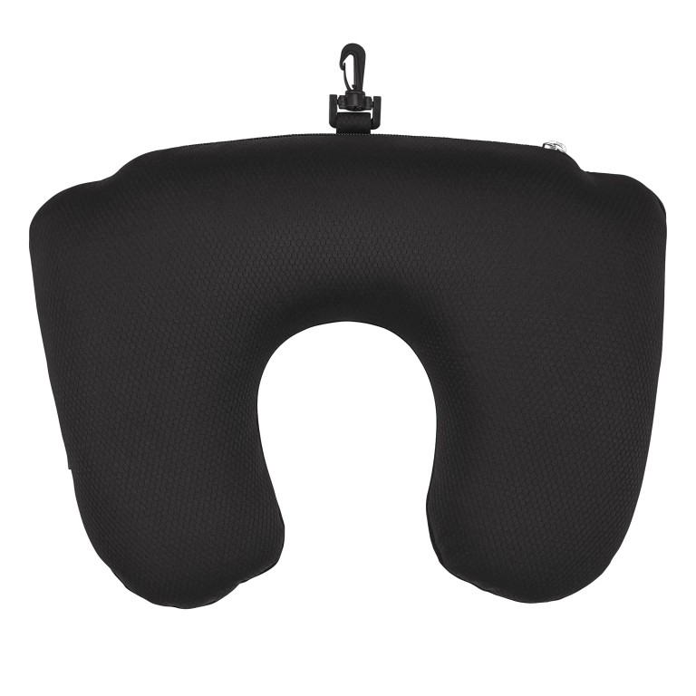 Nackenkissen mit Hülle TA Revolution Reversible Pillow Black, Farbe: schwarz, Marke: Samsonite, EAN: 5400520337061, Abmessungen in cm: 34x7x21, Bild 3 von 5