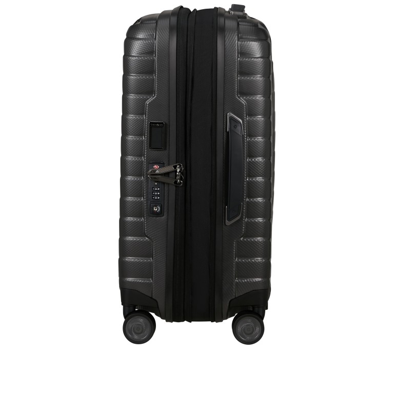 Koffer Proxis Spinner 55 expandable Matt Graphite, Farbe: anthrazit, Marke: Samsonite, EAN: 5400520379535, Abmessungen in cm: 40x55x20, Bild 4 von 17