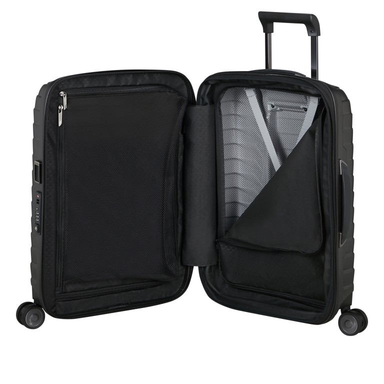 Koffer Proxis Spinner 55 expandable Matt Graphite, Farbe: anthrazit, Marke: Samsonite, EAN: 5400520379535, Abmessungen in cm: 40x55x20, Bild 10 von 17