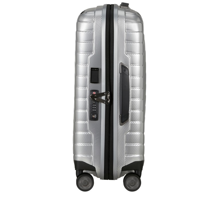 Koffer Proxis Spinner 55 expandable Silver, Farbe: metallic, Marke: Samsonite, EAN: 5400520379528, Abmessungen in cm: 40x55x20, Bild 3 von 17