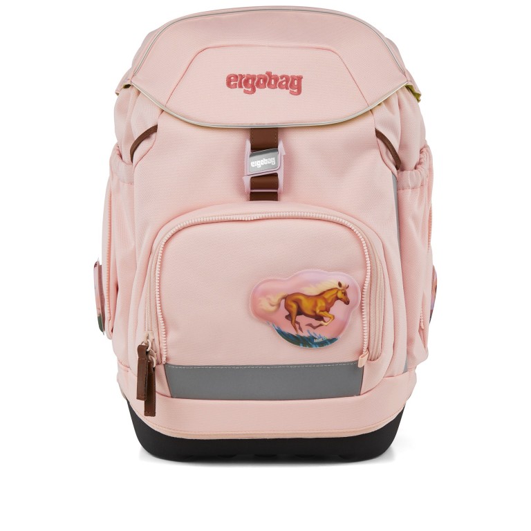 Schulranzen Pack Nordic Horizon Edition Set 6-teilig UnzähmBär, Farbe: rosa/pink, Marke: Ergobag, EAN: 4057081218448, Abmessungen in cm: 28x40x25, Bild 2 von 9