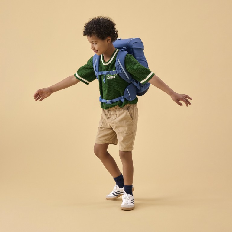 Schulranzen Cubo Nordic Horizon Edition Set 5-teilig SchneeBärstöber, Farbe: blau/petrol, Marke: Ergobag, EAN: 4057081219155, Abmessungen in cm: 28x39x25, Bild 7 von 9