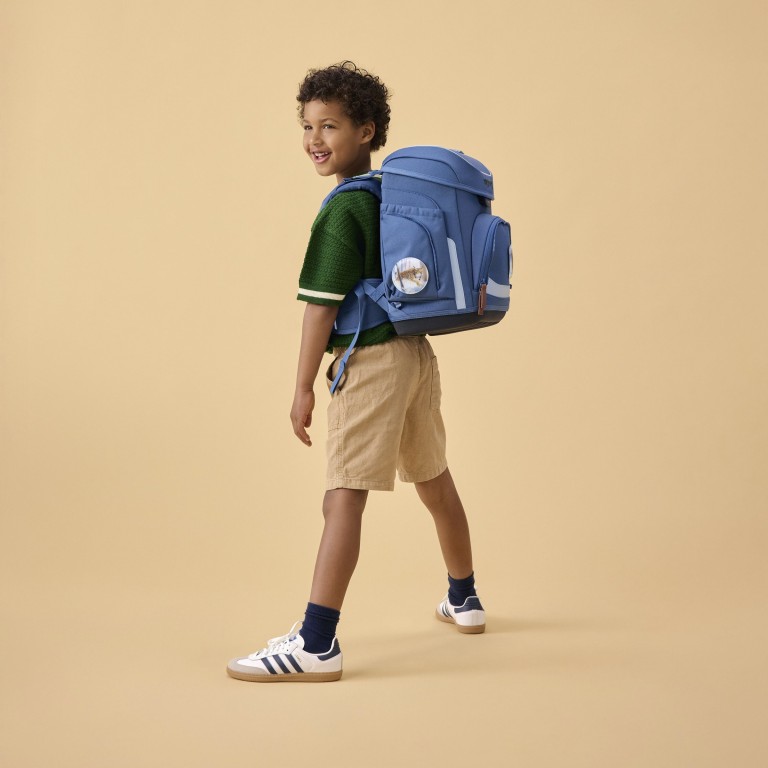 Schulranzen Cubo Nordic Horizon Edition Set 5-teilig SchneeBärstöber, Farbe: blau/petrol, Marke: Ergobag, EAN: 4057081219155, Abmessungen in cm: 28x39x25, Bild 6 von 9