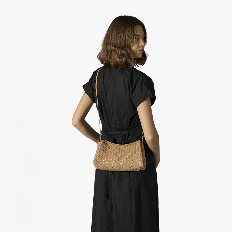 Umhängetasche Salerno Eleonora Sand, Farbe: beige, Marke: Adax, EAN: 5705483270142, Abmessungen in cm: 27x16.5x8, Bild 7 von 8