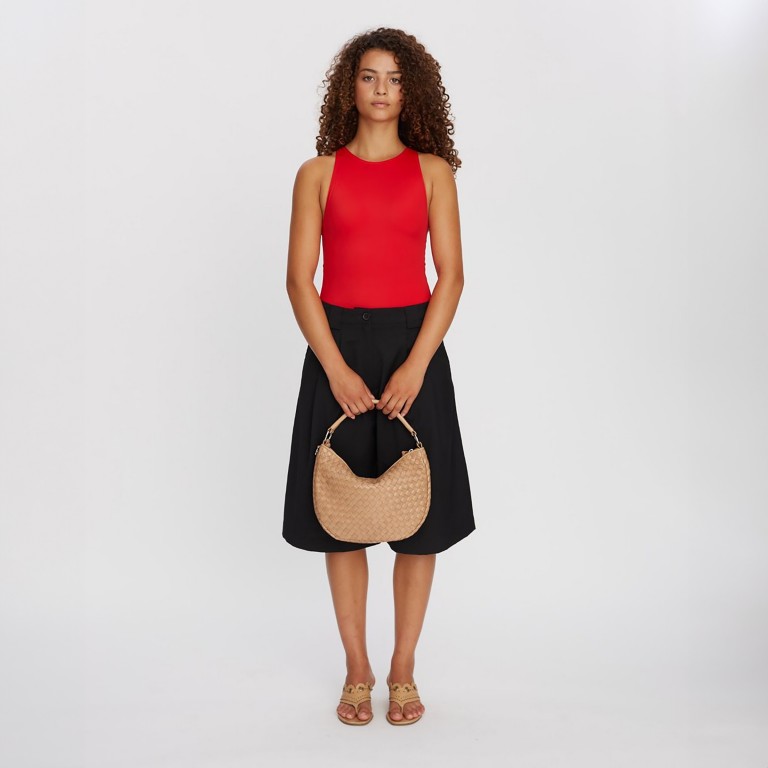 Beuteltasche Salerno Marlin Sand, Farbe: beige, Marke: Adax, EAN: 5705483270197, Abmessungen in cm: 31.5x22x10, Bild 4 von 7