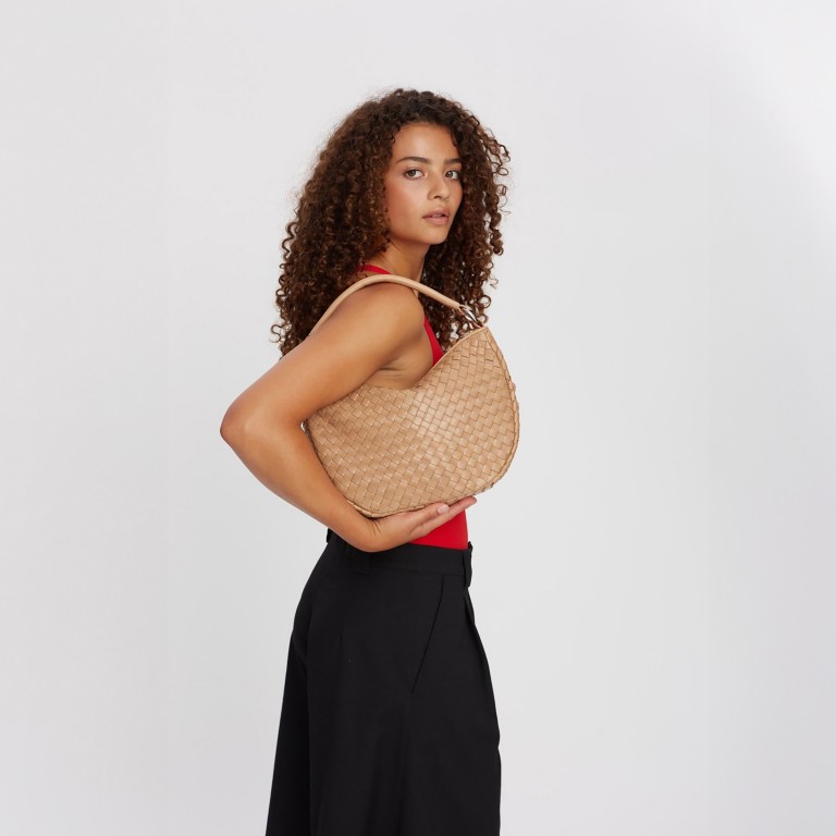 Beuteltasche Salerno Marlin Sand, Farbe: beige, Marke: Adax, EAN: 5705483270197, Abmessungen in cm: 31.5x22x10, Bild 6 von 7