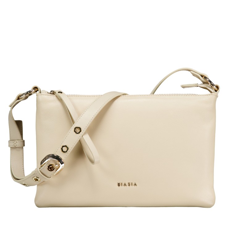 Umhängetasche Flat Small Off White, Farbe: beige, Marke: Biasia, EAN: 8051941032867, Abmessungen in cm: 38.5x18x0.7, Bild 1 von 6