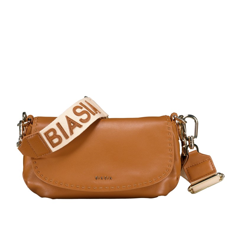 Umhängetasche Path Cuoio, Farbe: cognac, Marke: Biasia, EAN: 8051941033581, Abmessungen in cm: 26x25x9, Bild 1 von 8