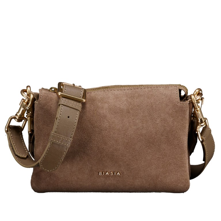 Umhängetasche Feather Small Taupe, Farbe: taupe/khaki, Marke: Biasia, EAN: 8054942853967, Abmessungen in cm: 21.5x15x6, Bild 1 von 8