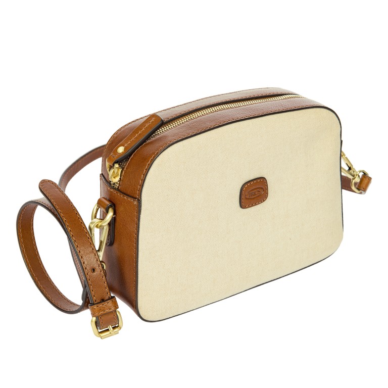 Umhängetasche Volterra Trama Cam Bag Cappuccino, Farbe: beige, Marke: Brics, EAN: 8016623984933, Abmessungen in cm: 21x15x6, Bild 2 von 7