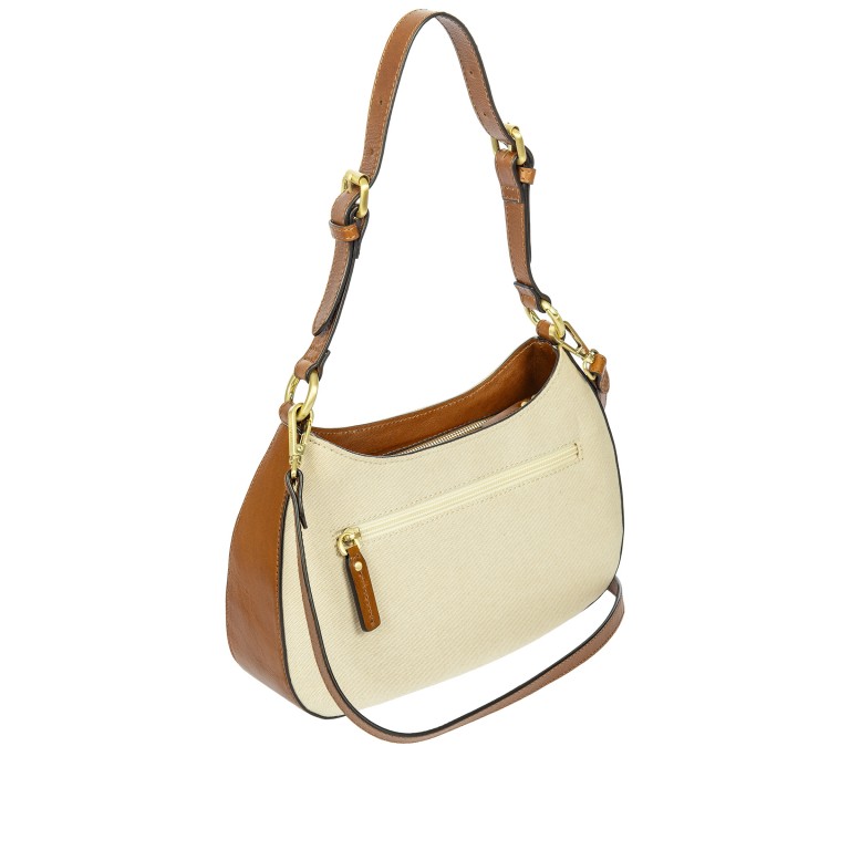 Beuteltasche Volterra Trama Shoulder Bag Cappuccino, Farbe: beige, Marke: Brics, EAN: 8016623984964, Abmessungen in cm: 23x15x10, Bild 4 von 7