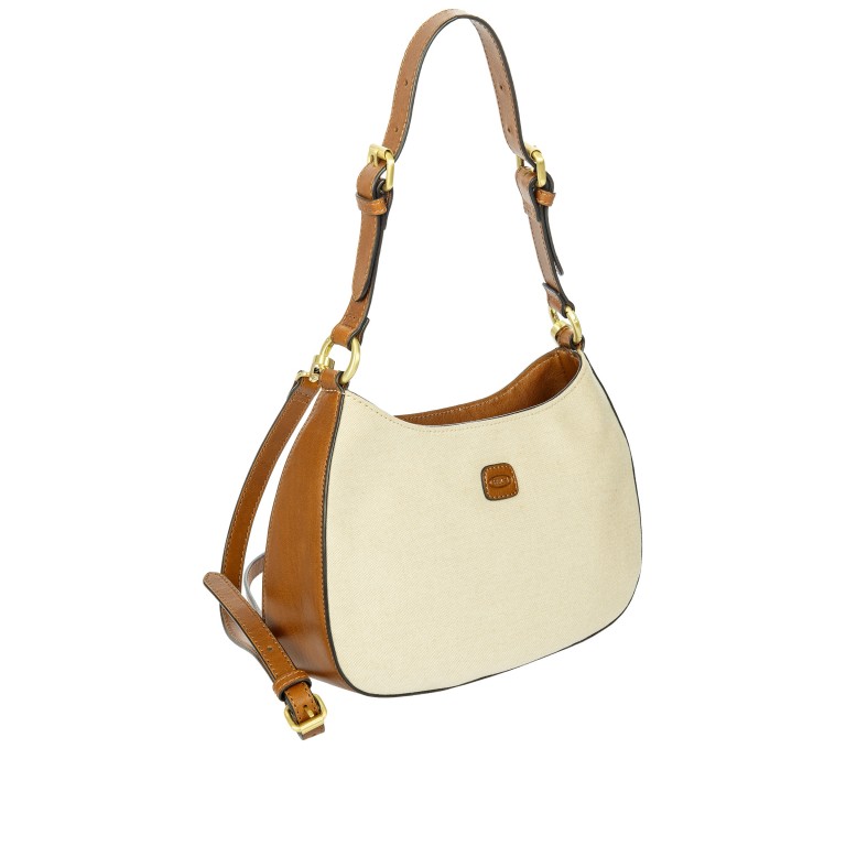 Beuteltasche Volterra Trama Shoulder Bag Cappuccino, Farbe: beige, Marke: Brics, EAN: 8016623984964, Abmessungen in cm: 23x15x10, Bild 2 von 7
