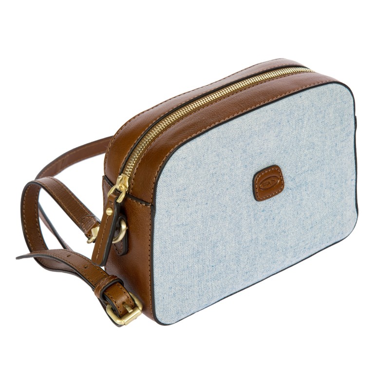 Umhängetasche Volterra Trama Cam Bag Ocean, Farbe: blau/petrol, Marke: Brics, EAN: 8016623987002, Abmessungen in cm: 21x15x6, Bild 2 von 7