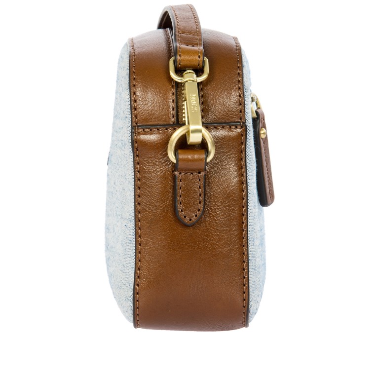 Umhängetasche Volterra Trama Cam Bag Ocean, Farbe: blau/petrol, Marke: Brics, EAN: 8016623987002, Abmessungen in cm: 21x15x6, Bild 3 von 7