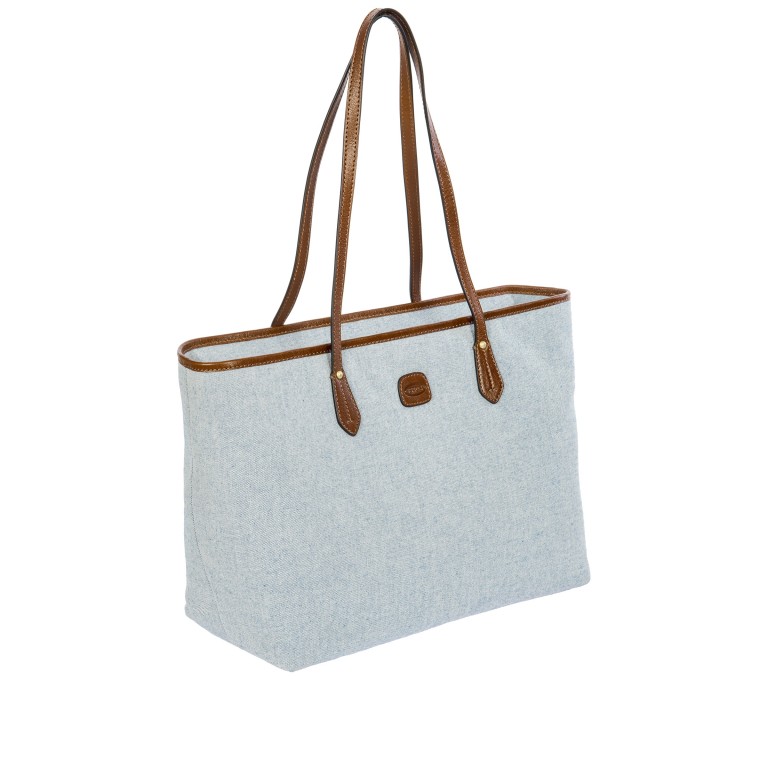 Shopper Volterra Trama Ocean, Farbe: blau/petrol, Marke: Brics, EAN: 8016623987033, Abmessungen in cm: 35x27x17, Bild 2 von 7