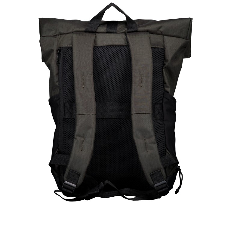 Rucksack New Ham Eddie MVF Dark Olive, Farbe: grün/oliv, Marke: Strellson, EAN: 4048835291206, Abmessungen in cm: 27x46x10, Bild 4 von 9