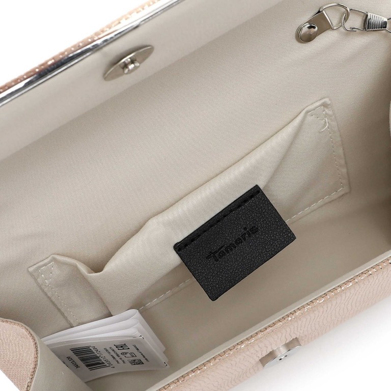 Umhängetasche / Clutch Amalia Lizard Ecru, Farbe: beige, Marke: Tamaris, EAN: 4063512172494, Abmessungen in cm: 25x12.5x5, Bild 6 von 7