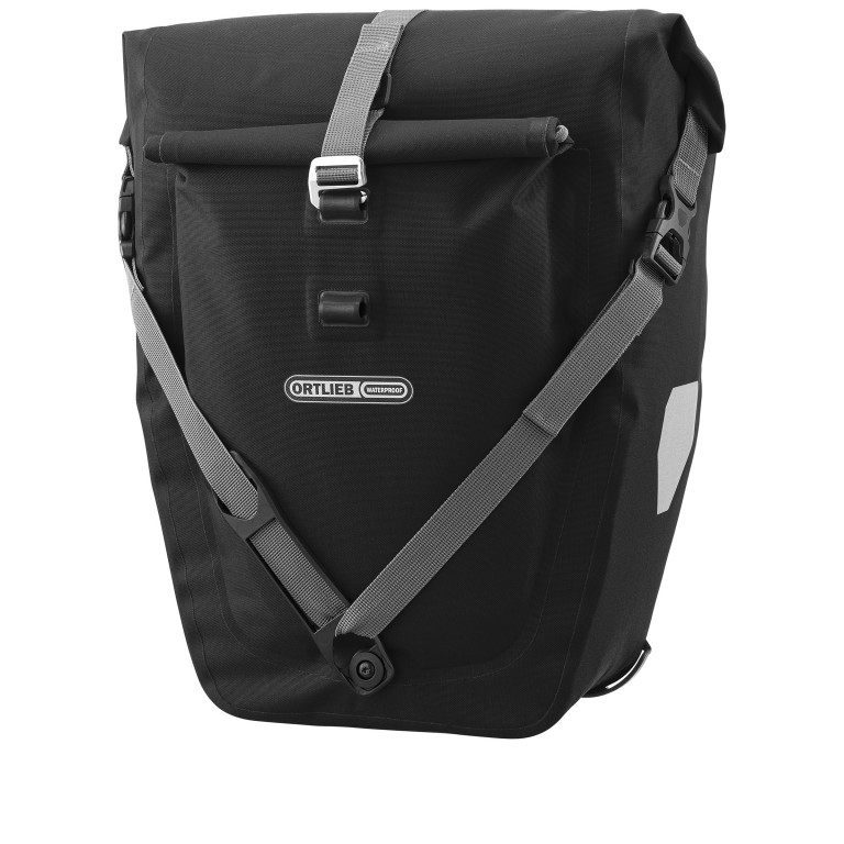 Fahrradtasche Back-Roller Plus Hinterrad Einzeltasche Volumen 20 Liter Black, Farbe: schwarz, Marke: Ortlieb, EAN: 4013051060615, Abmessungen in cm: 23x42x17, Bild 2 von 9