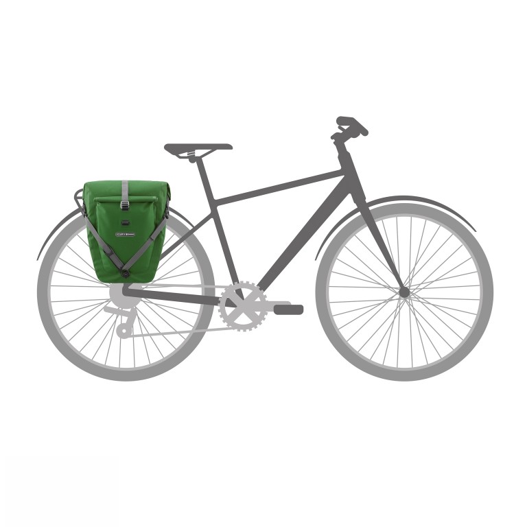 Fahrradtasche Back-Roller Plus Hinterrad Einzeltasche Volumen 20 Liter Moss Green, Farbe: grün/oliv, Marke: Ortlieb, EAN: 4013051060004, Abmessungen in cm: 23x42x17, Bild 4 von 8
