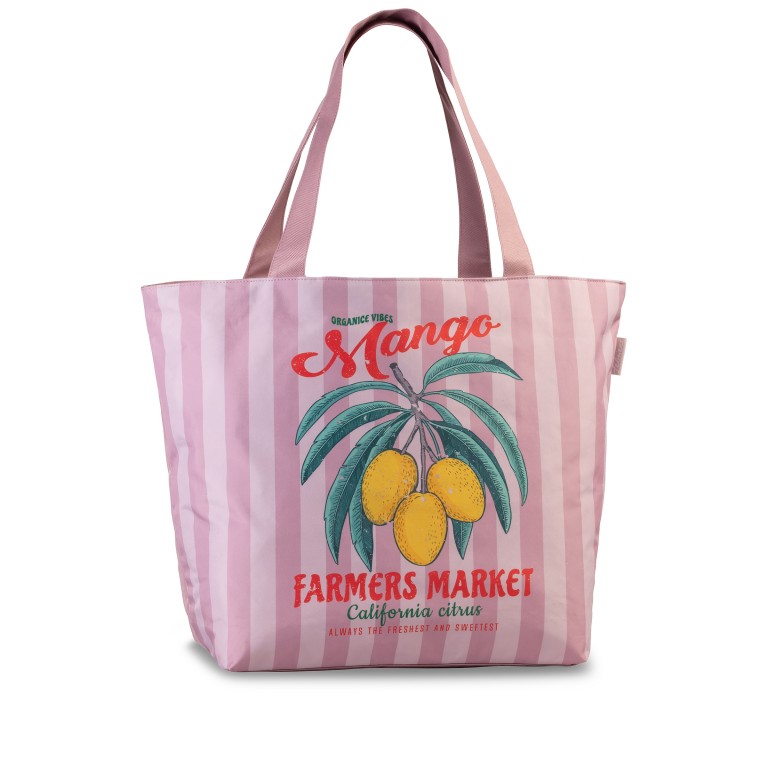 Badetasche Rose, Farbe: rosa/pink, Marke: Fabrizio, Abmessungen in cm: 38x40x20, Bild 1 von 1