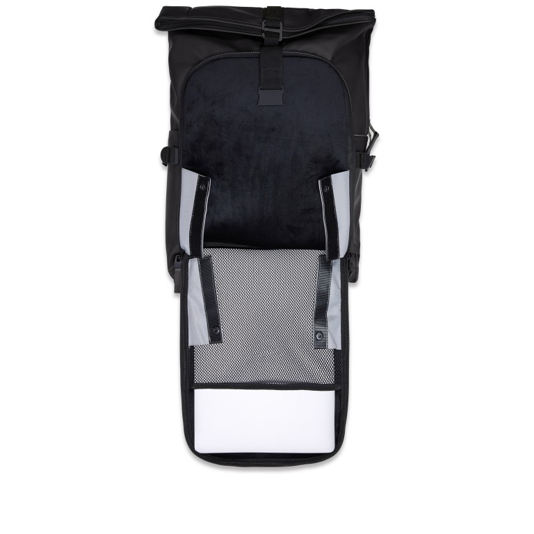 Rucksack Texel Moulded Backpack mit zwei Laptopfächern 16 Zoll Black, Farbe: schwarz, Marke: Rains, EAN: 5711747577780, Abmessungen in cm: 34x61x16, Bild 8 von 10