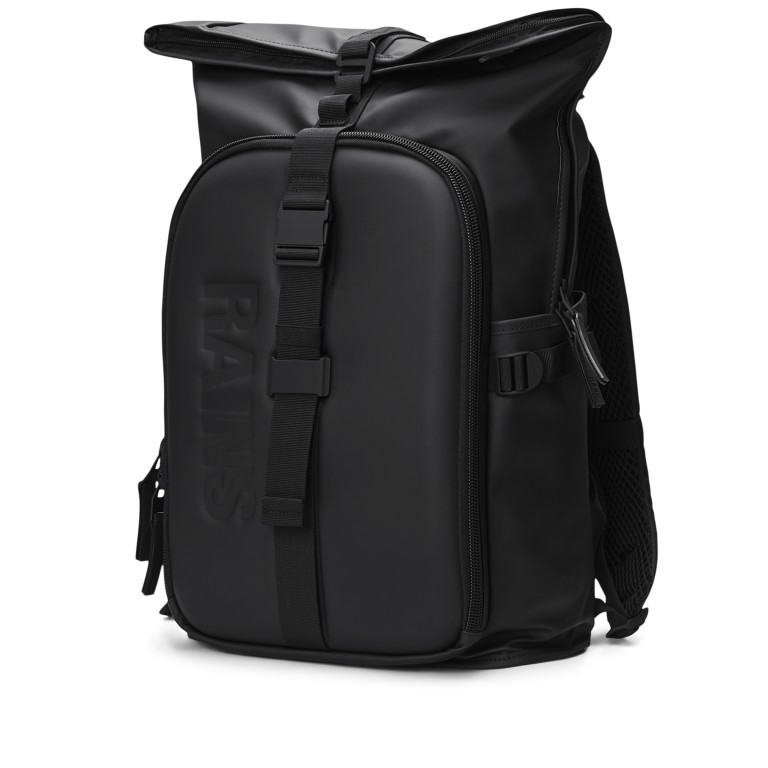 Rucksack Texel Moulded Backpack mit zwei Laptopfächern 16 Zoll Black, Farbe: schwarz, Marke: Rains, EAN: 5711747577780, Abmessungen in cm: 34x61x16, Bild 2 von 10