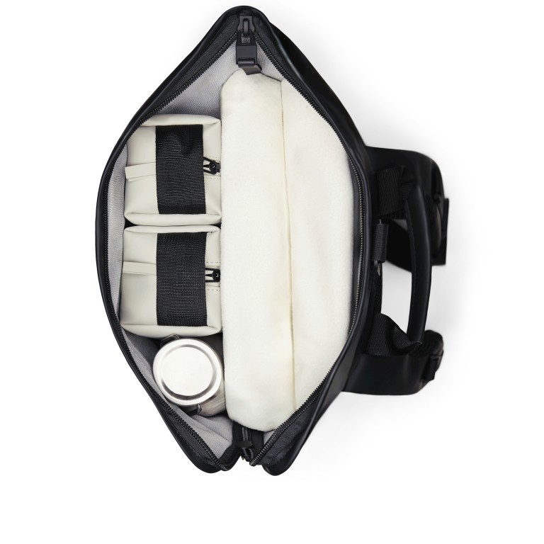 Rucksack Texel Moulded Backpack mit zwei Laptopfächern 16 Zoll Black, Farbe: schwarz, Marke: Rains, EAN: 5711747577780, Abmessungen in cm: 34x61x16, Bild 9 von 10