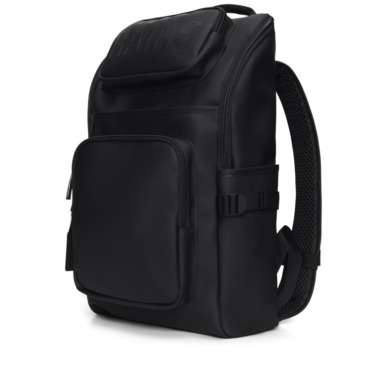 Rucksack Texel Cargo Backpack mit Laptopfach 16 Zoll Black, Farbe: schwarz, Marke: Rains, EAN: 5715793017122, Abmessungen in cm: 28.5x45x13, Bild 2 von 7