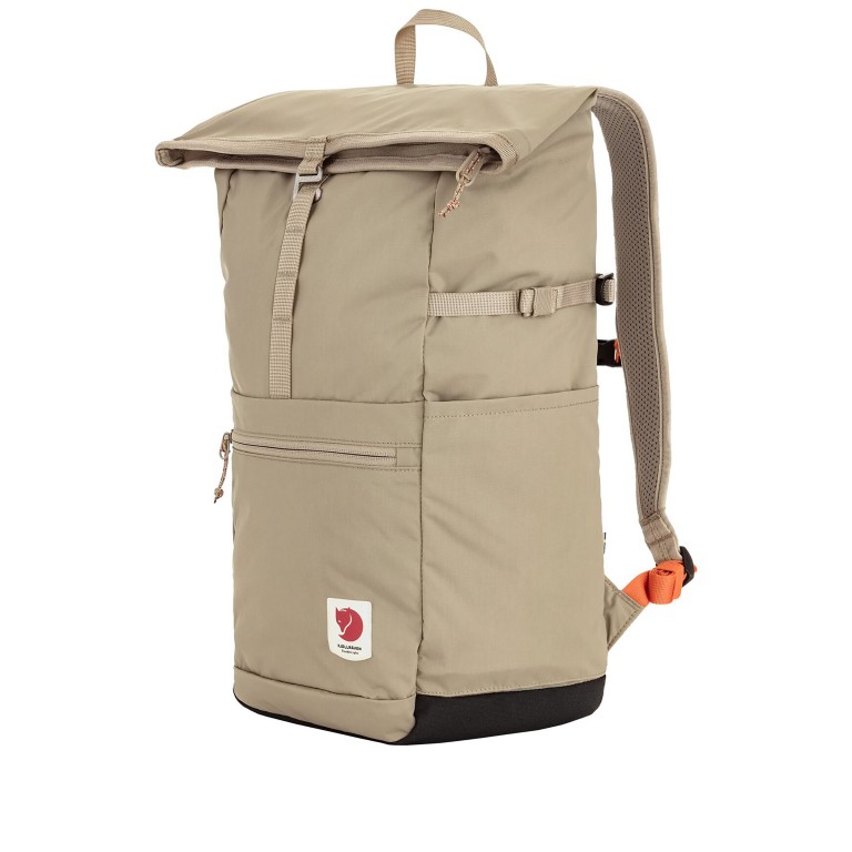 Rucksack High Coast Foldsack Volumen 24 Liter Fossil, Farbe: beige, Marke: Fjällräven, EAN: 7323451156045, Abmessungen in cm: 26x45x20, Bild 2 von 11