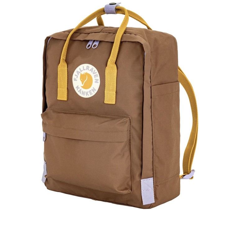 Rucksack Kånken Koncept Limited Edition Khaki Dust Kantarell, Farbe: cognac, Marke: Fjällräven, EAN: 7323451157219, Abmessungen in cm: 27.5x36x12, Bild 2 von 6