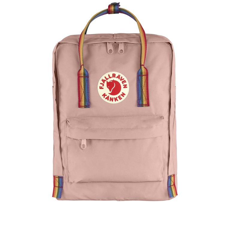 Rucksack Kånken Rainbow Chalk Rose Rainbow, Farbe: rosa/pink, Marke: Fjällräven, EAN: 7323451165290, Abmessungen in cm: 27x38x13, Bild 1 von 11