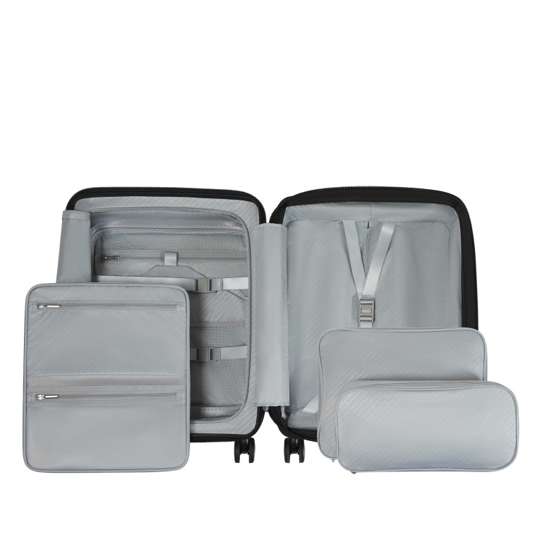 Koffer Paralux Spinner 55 expandable Black, Farbe: schwarz, Marke: Samsonite, EAN: 5400520375971, Abmessungen in cm: 39x55x23, Bild 12 von 21