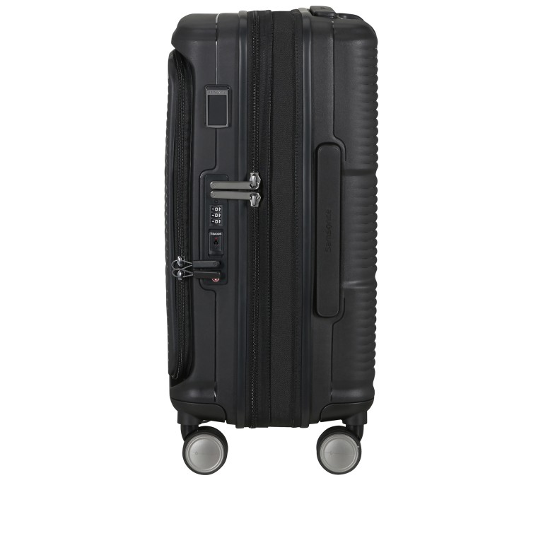Koffer Paralux Spinner 55 expandable Black, Farbe: schwarz, Marke: Samsonite, EAN: 5400520375971, Abmessungen in cm: 39x55x23, Bild 4 von 21