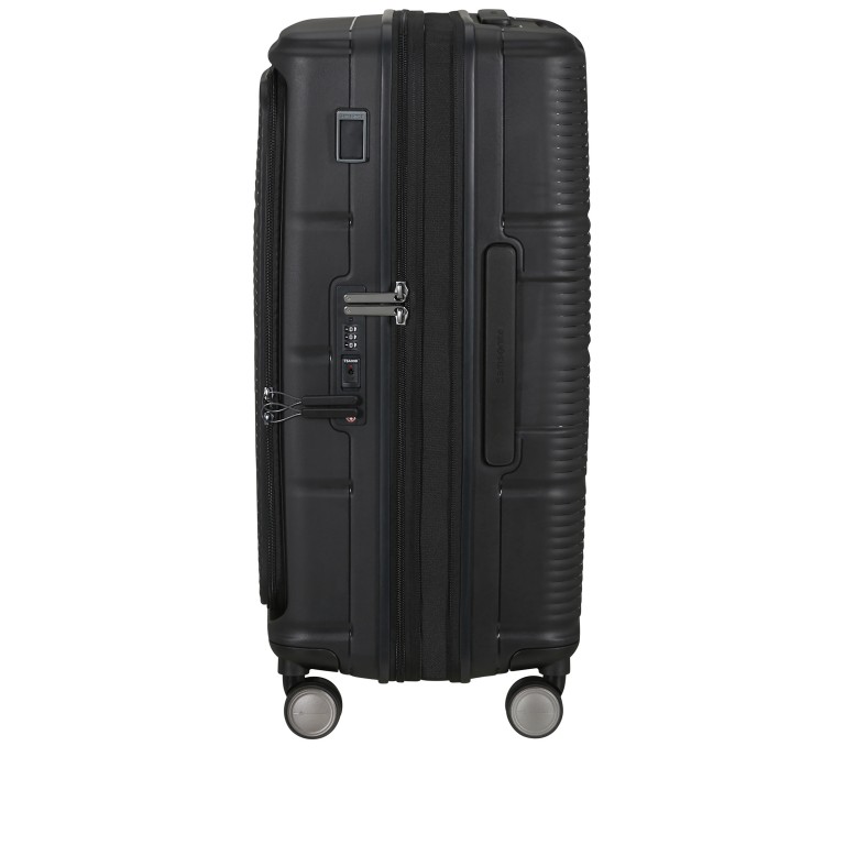 Koffer Paralux Spinner 67 expandable Black, Farbe: schwarz, Marke: Samsonite, EAN: 5400520376015, Abmessungen in cm: 47x67x30, Bild 4 von 19