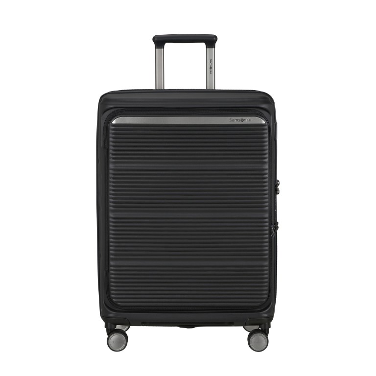 Koffer Paralux Spinner 67 expandable Black, Farbe: schwarz, Marke: Samsonite, EAN: 5400520376015, Abmessungen in cm: 47x67x30, Bild 1 von 19