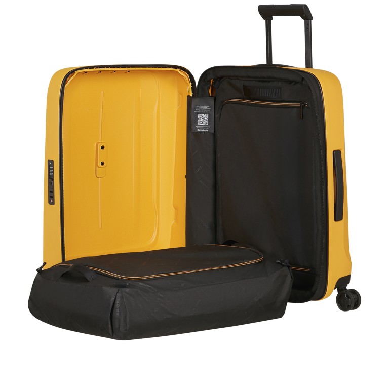 Koffer Essens Spinner 55 expandable Radient Yellow, Farbe: gelb, Marke: Samsonite, EAN: 5400520382375, Abmessungen in cm: 40x55x23, Bild 10 von 20