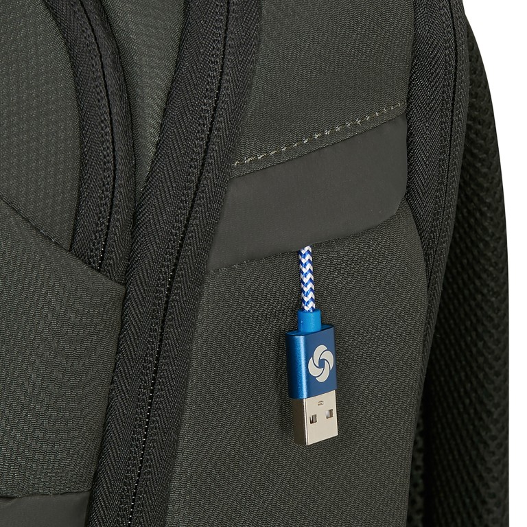 Rucksack Moderny Laptop Backpack 15.6 Zoll Green, Farbe: grün/oliv, Marke: Samsonite, EAN: 5400520375285, Abmessungen in cm: 28x44x18, Bild 11 von 12