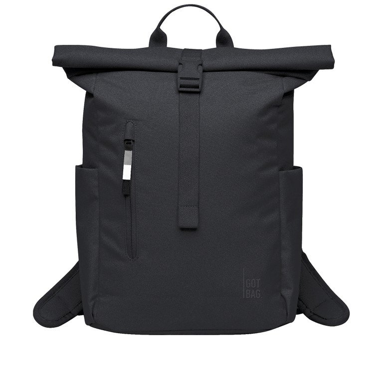 Rucksack Rolltop Easy Small Monochrome Black, Farbe: schwarz, Marke: Got Bag, EAN: 4262534670463, Abmessungen in cm: 27x40x13, Bild 1 von 10