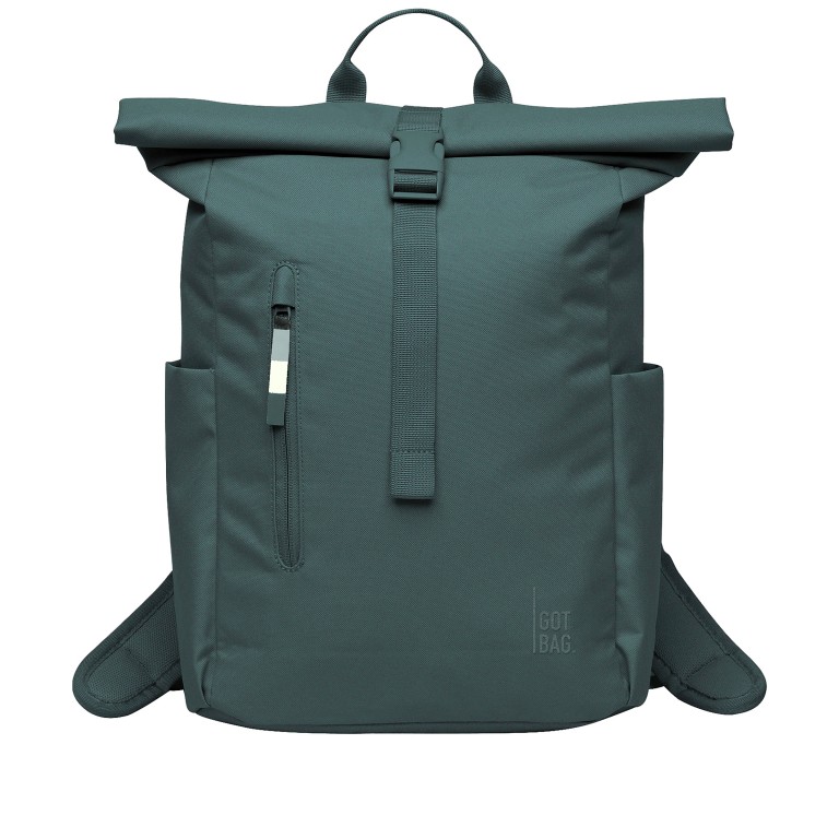 Rucksack Rolltop Easy Small Monochrome Sea Teal, Farbe: blau/petrol, Marke: Got Bag, EAN: 4262534670586, Abmessungen in cm: 27x40x13, Bild 1 von 10