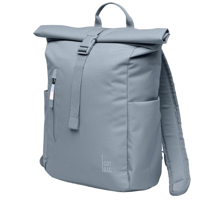 Rucksack Rolltop Easy Small Monochrome Marlin, Farbe: blau/petrol, Marke: Got Bag, EAN: 4262534670609, Abmessungen in cm: 27x40x13, Bild 2 von 10