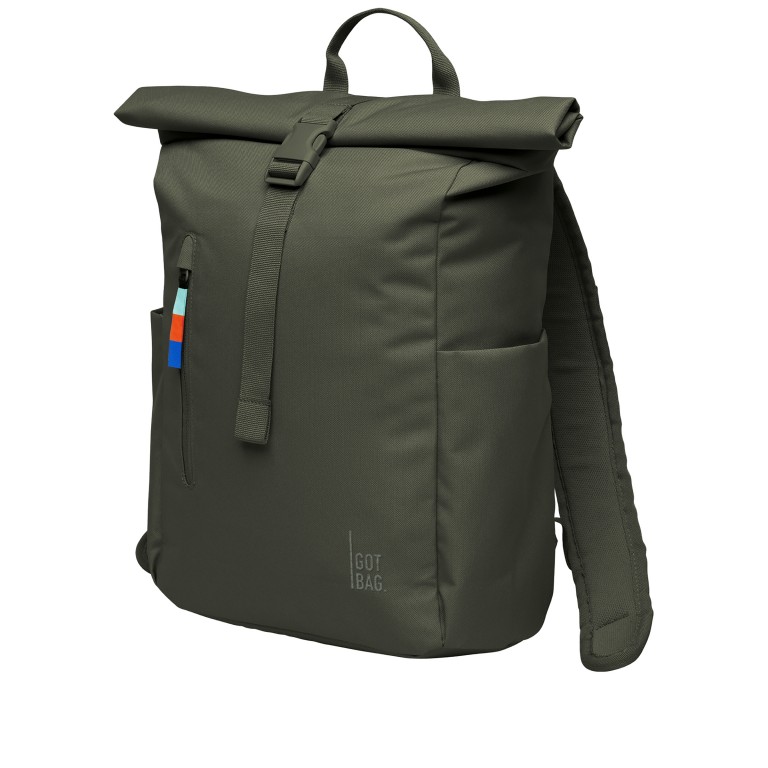 Rucksack Rolltop Easy Small Algae, Farbe: grün/oliv, Marke: Got Bag, EAN: 4262534670487, Abmessungen in cm: 27x40x13, Bild 2 von 10