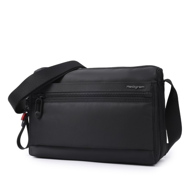 Umhängetasche Inner City Neo Eye M mit RFID-Schutz Black, Farbe: schwarz, Marke: Hedgren, EAN: 5413507867550, Abmessungen in cm: 29x21.5x9, Bild 2 von 8