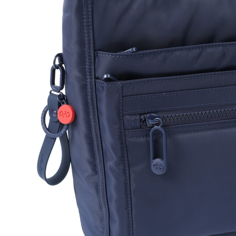 Umhängetasche Inner City Neo Orva mit RFID-Schutz Total Eclipse, Farbe: blau/petrol, Marke: Hedgren, EAN: 5413507867604, Abmessungen in cm: 24x25.5x8.5, Bild 7 von 9