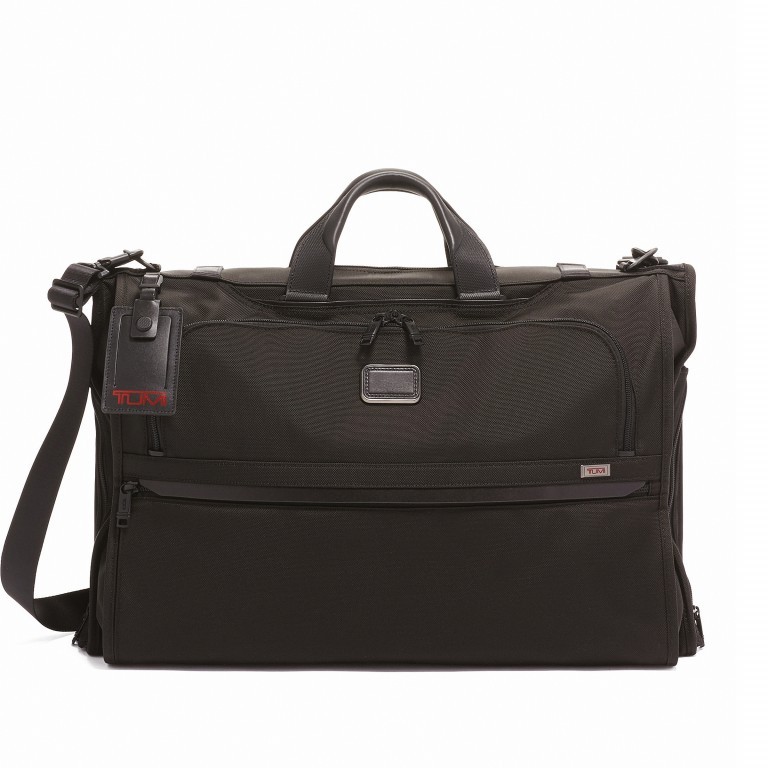 Kleidersack Alpha 3 Garment Tri-Fold Carry-On Black, Farbe: schwarz, Marke: Tumi, EAN: 0742315471341, Abmessungen in cm: 56x38x15, Bild 1 von 3