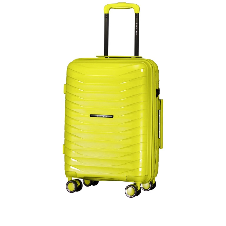 Koffer FLP15 erweiterbar Größe S Lime Green, Farbe: grün/oliv, Marke: Flanigan, EAN: 4066727007575, Abmessungen in cm: 40x55x22, Bild 2 von 12