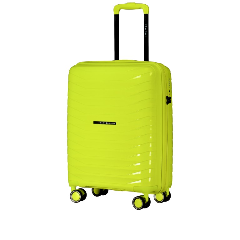 Koffer FLP15 erweiterbar Größe S Lime Green, Farbe: grün/oliv, Marke: Flanigan, EAN: 4066727007575, Abmessungen in cm: 40x55x22, Bild 2 von 10
