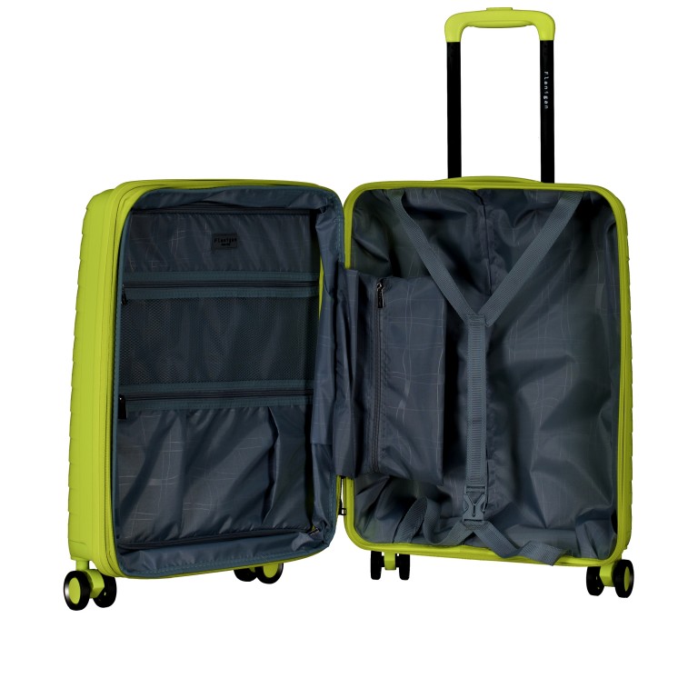 Koffer FLP15 erweiterbar Größe S Lime Green, Farbe: grün/oliv, Marke: Flanigan, EAN: 4066727007575, Abmessungen in cm: 40x55x22, Bild 7 von 10